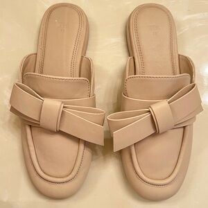 Zara Kids Cream Bow Mules